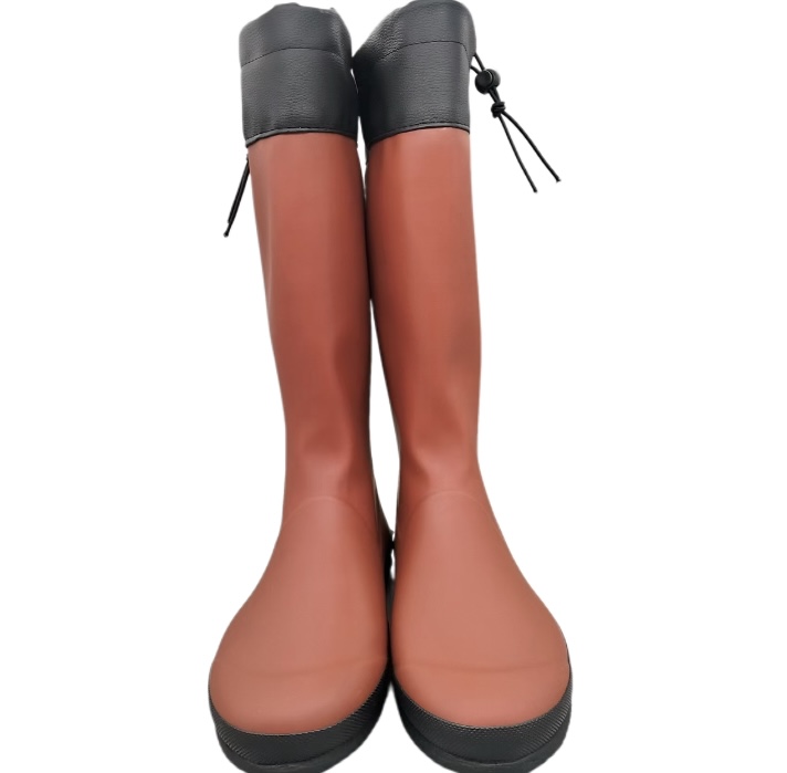 Womens stylish latex rain boots