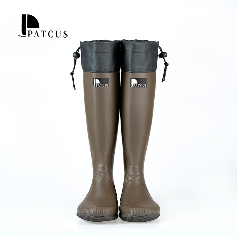 Women's waterproof latex boots